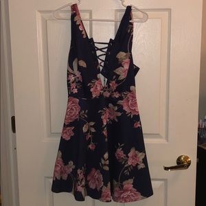 Navy/Floral dress